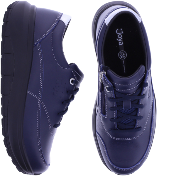 Joya | Venice Zip | Dark Blue | Leder | Weite: HK | JY100A | Damen Aktiv Schuhe