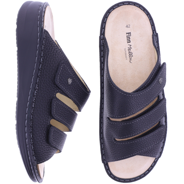 Finn Comfort | Keros | Schwarz Leder | "Mellow-Supersoft" | Wechselfußbett | 01702-813099 | Herren