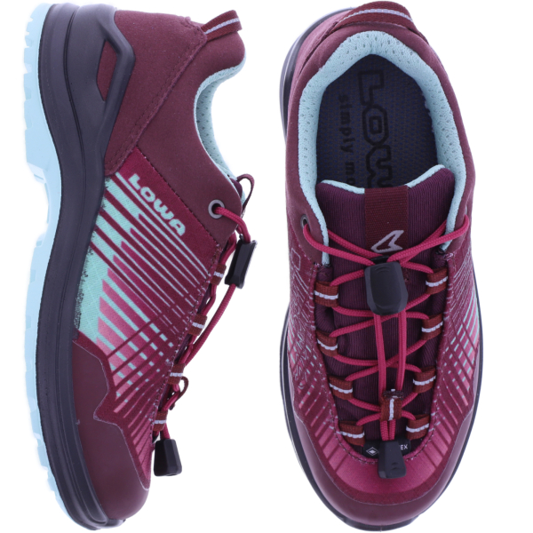 LOWA | Carezza GTX Low Junior | Rose-Arktis | GoreTex | Kinder Schnürer
