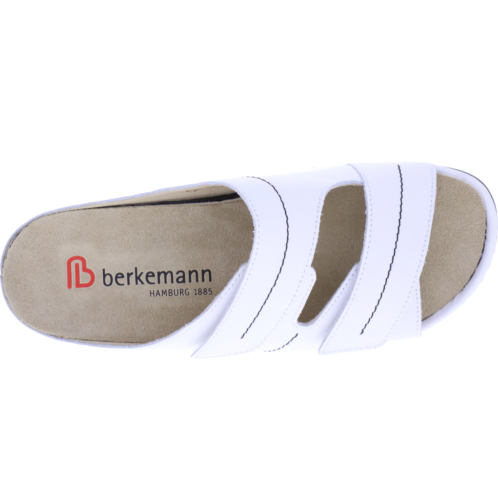 Berkemann Daria Damen Pantoletten - Bequeme Ledersandalen Mit Verstellbaren Klettverschlüssen