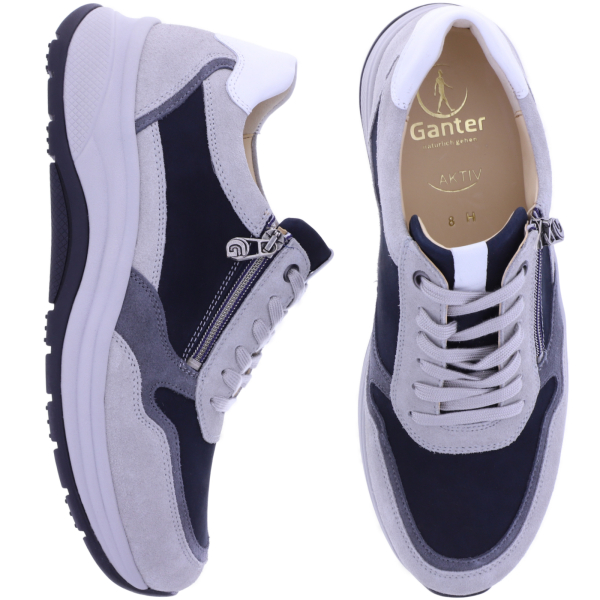 Paul Green | 5437-149 | Beige-Braun Vintage Look | Weiches Kalbsleder | Damen Sneaker
