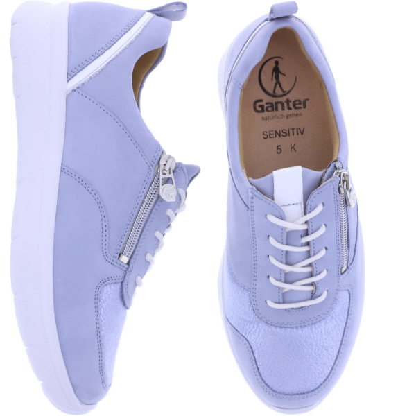 Ganter | Kira | Heaven-Blau | Kalbsleder | Sensitiv | Weite: K | 9-209226-3300 | Damen Schnürer