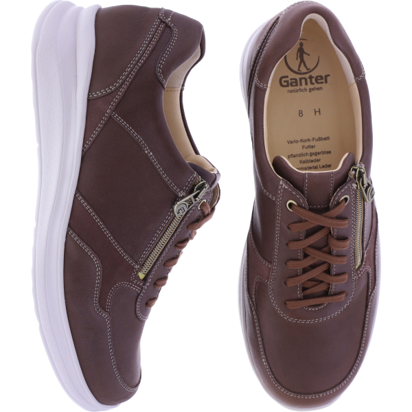 Ganter | Harald | Caffee-Braun | Nappaleder | Weite: H | 7-257420-2500 | Herren Komfort-Schnürer