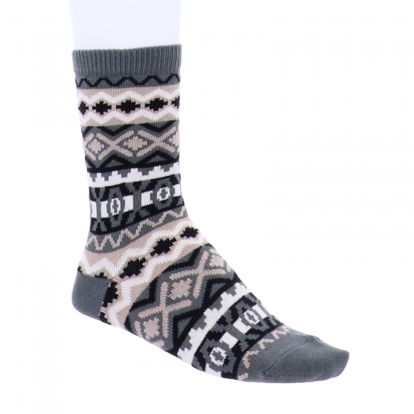 Birkenstock Damen Socken - Cotton Jacquard - Bungee Cord - Oliv/Braun/Beige