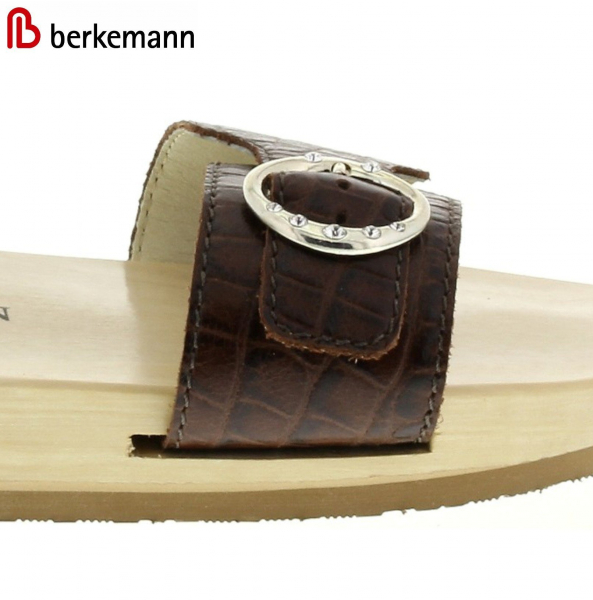 Berkemann Ersatzriemen-Wechselriemen Original-Sandale B100, B102, Mattbraun Kroko
