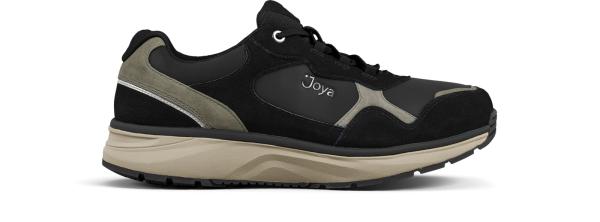 Joya | Tony III | Black-Schwarz | Premium Leder-Textil | Weite: H | JY597A | Herren Aktiv Schuhe