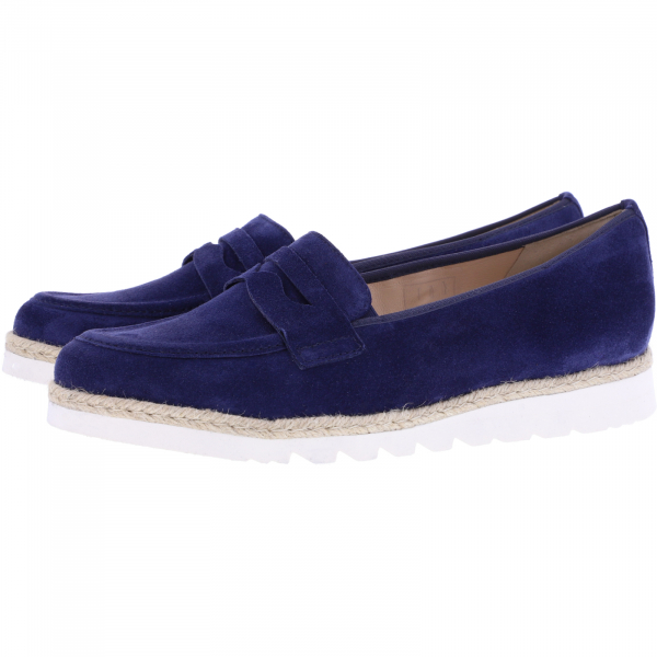 Hassia / Pisa / Navy Blau Veloursleder / Wechselfußbett / Art: 3-301545-3100 / Damen Slipper