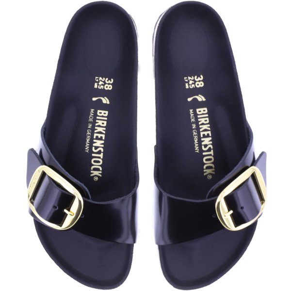Birkenstock | Madrid Big Buckle | High Shine Black | Leder | Weite: Schmal | 1022650 | Damen