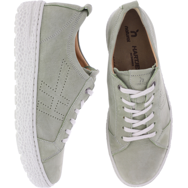Hartjes Natural | Phil | Salbei-Grün | Nubukleder | Weite: H | 1621425-9600 | Damen Sneakers