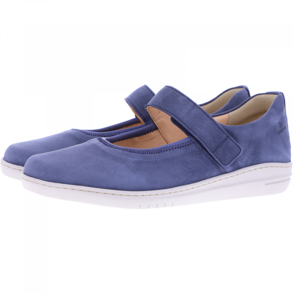 Hartjes Natural / Modell: XS Flex / Stahlblau Nubuk Leder / Weite: H / 1620326-4800 Damen Ballerinas