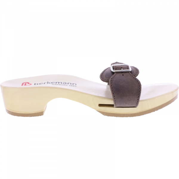 Berkemann / Hamburg-Sandale / Dunkelbraun Fettleder / Sohle: Natur / Art: 00102-480 / Unisex