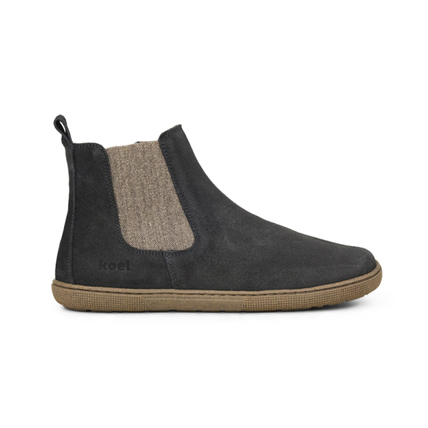 Koel | Filas | Dark Grey | Antikleder mit Merinowollfutter | Damen Barfußbooties