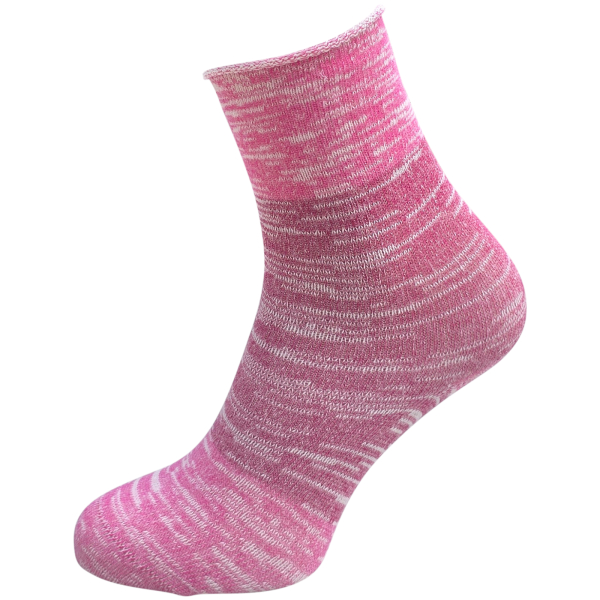 SOKKINN | Premium Socken | Wool Blockstripe Melange | Berry-Pink-Lila | Damen Socken
