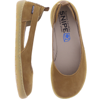 Snipe | Modell: Barefoot | 05501-005 | Roccia-Braun Nubuk Leder | Damen Barfußballerinas