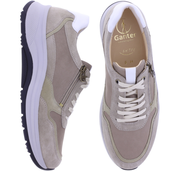 Ganter AKTIV | High Flyer | Taupe Multi | Weite: H | Kalbsleder | 1-251942-1999 Herren Schnürer