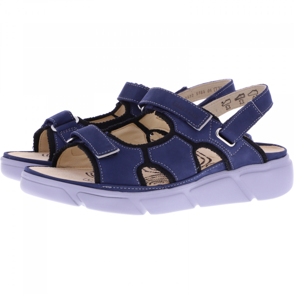 Ganter / Halina / Ink-Blau-Schwarz / Wechselfußbett / Weite: H / Art: 3-200412-3700 / Damen Sandalen