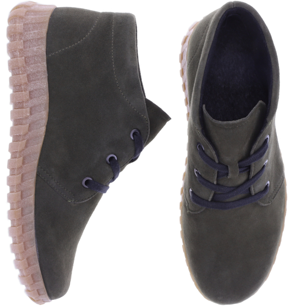 Semler | Jenny | Tanne-Oliv | Samt-Nubukleder | Weite: H | J35063 | Damen Komfort-Booties
