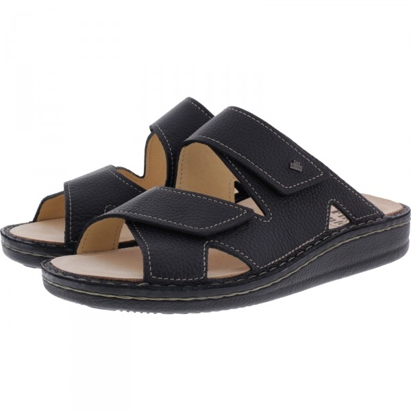 Finn Comfort / Danzig Soft / Schwarz Leder / Wechselfußbett / Art: 81529-055099 / Herren Pantolette