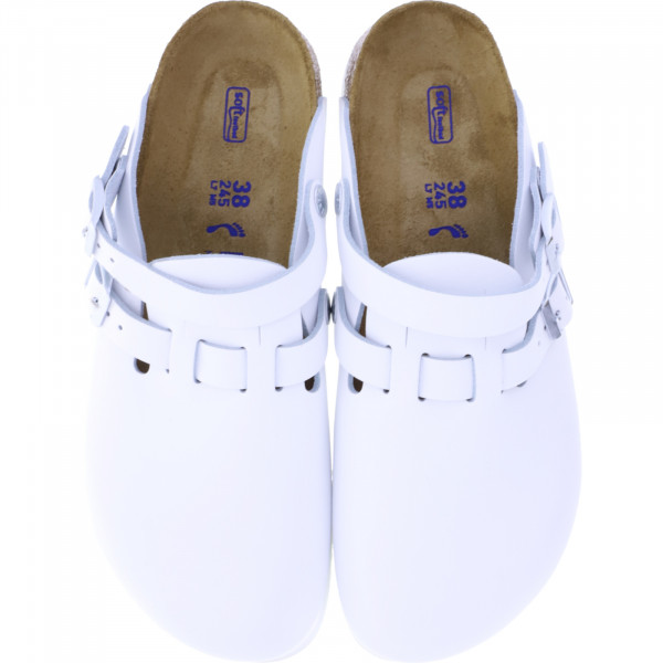 Birkenstock / Modell: Kay SL / Weiß Leder / Weite: Schmal / Art: 1018229 / mit Superlaufsohle