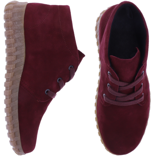 Semler | Jenny | Chianti-Weinrot | Samt-Nubukleder | Weite: H | J35063 | Damen Komfort-Booties