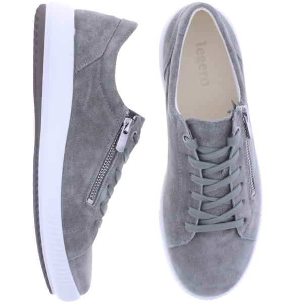 Legero | Tanaro 5.0 | Pino-Graugrün | Weite: G | Veloursleder | Damen Schnürer