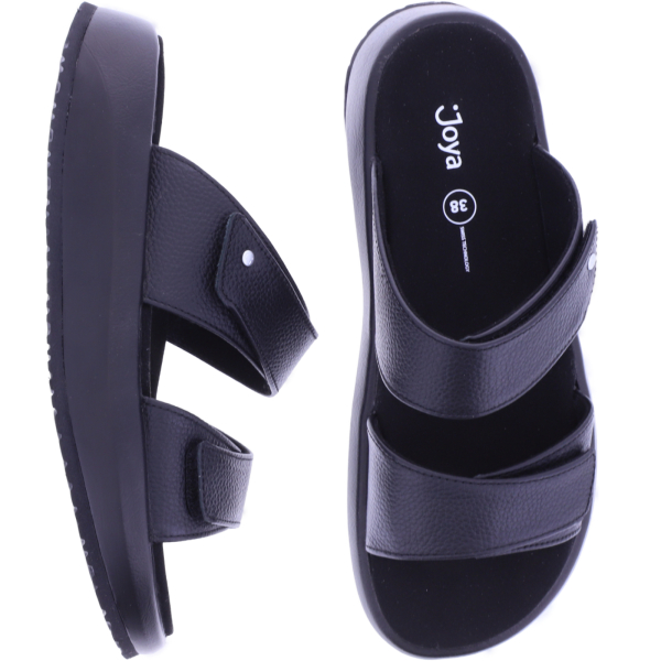 Joya | Vienna II | Black-Schwarz | Weite: H | 923san | Damen Aktiv Pantoletten