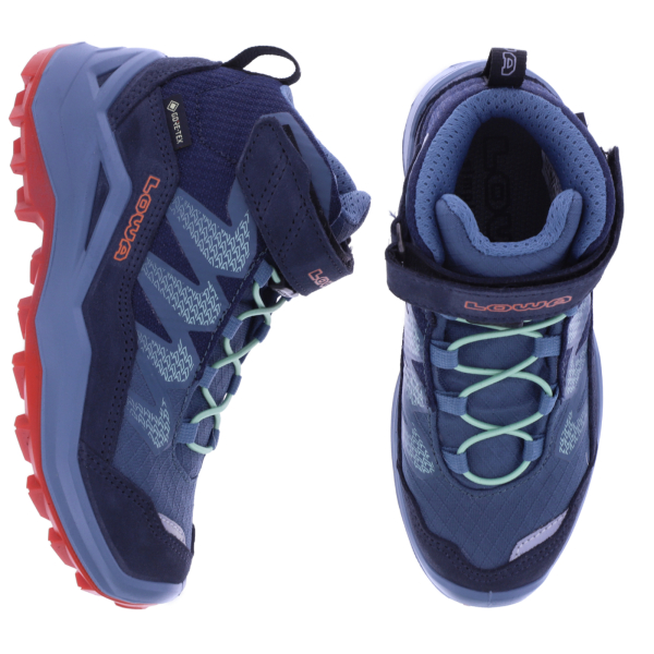 LOWA | Maddox Pro GTX Mid VC Junior | Navy-Rauchblau | GoreTex | Kinder Booties