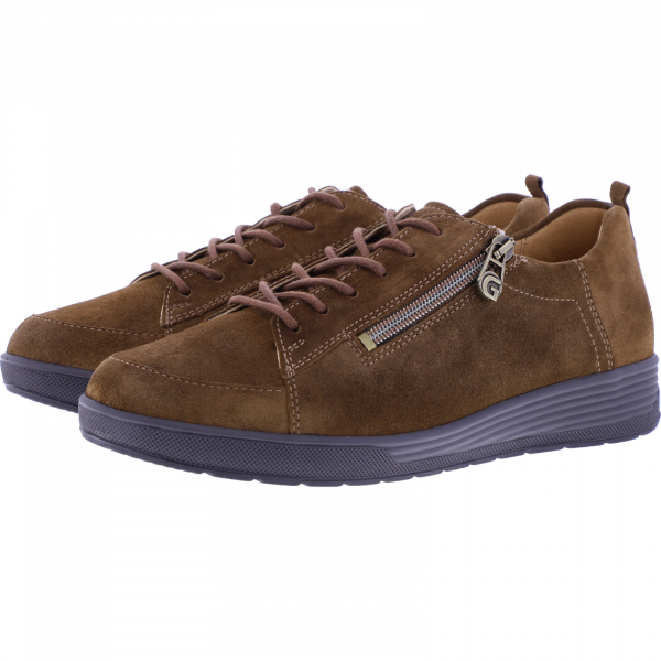 Ganter Sensitiv / Klara / Cigar Braun Velours / Weite K / Leder / Art: 4-208188-9500 Damen Schnürer