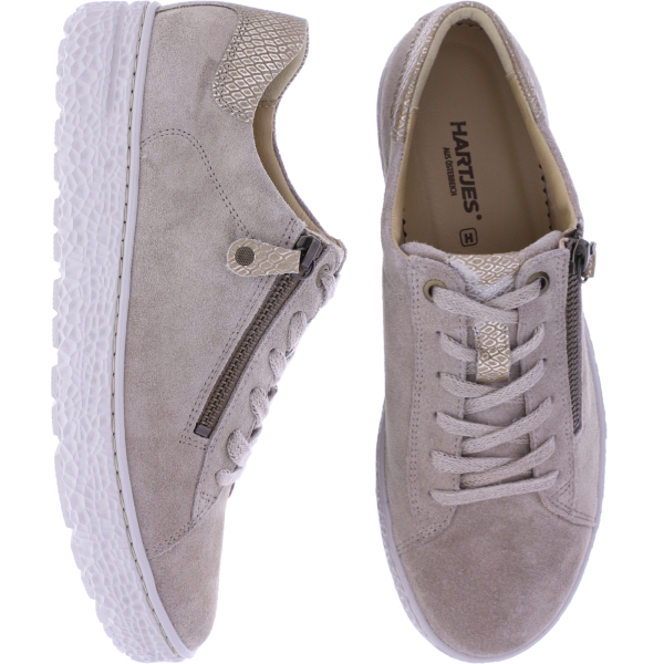 Hartjes | Modell: Phil | Birke-Gold | Veloursleder | Weite: H | 1621401-2640 | Damen Sneakers