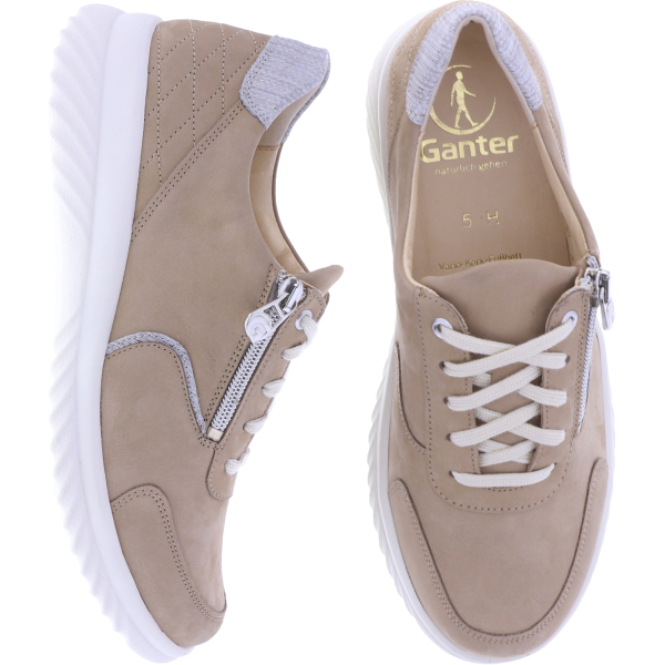 Ganter / Heike / Lighttoffee-Braun Nubuk / Weite: H / Kalbsleder / 7-204512-2100 / Damen Schnürer