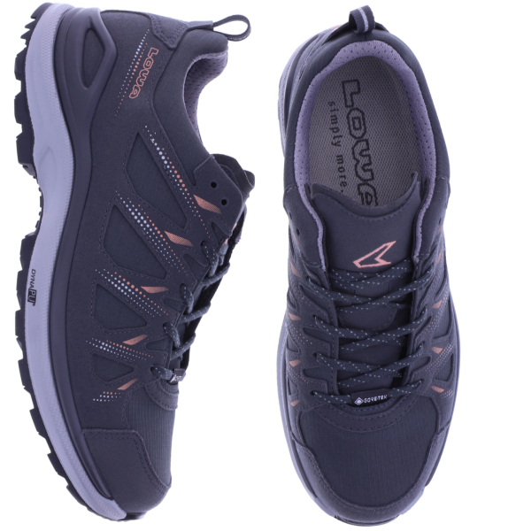 LOWA | Innox EVO II GTX  W | Asphalt/Lachs | GoreTex | Damen Wanderschuhe