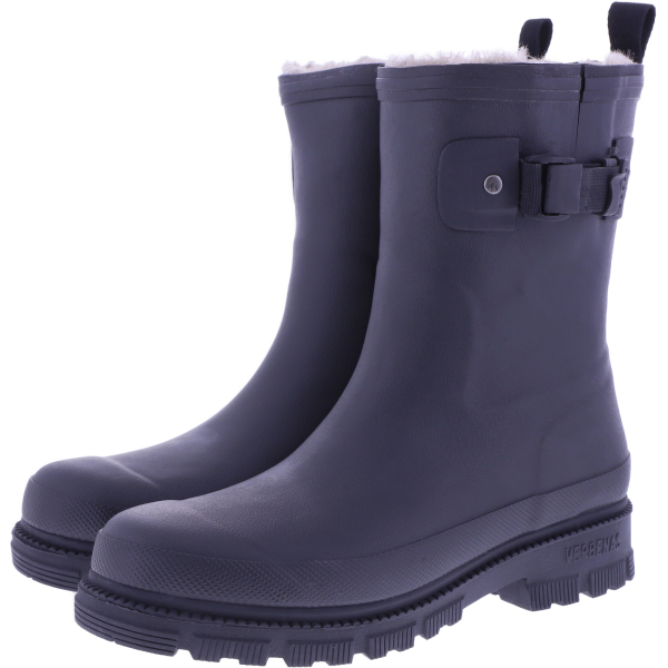 Verbenas Lina Mate Combi Fur Black-Black Damen Gummistiefel