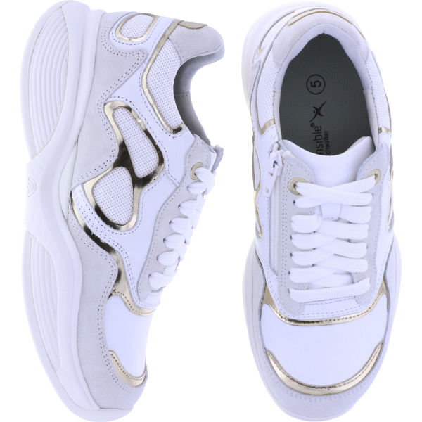 Xsensible Stretchwalker / Modell: SWX22 / White / Leder / 320063-101 / Damen Sneaker