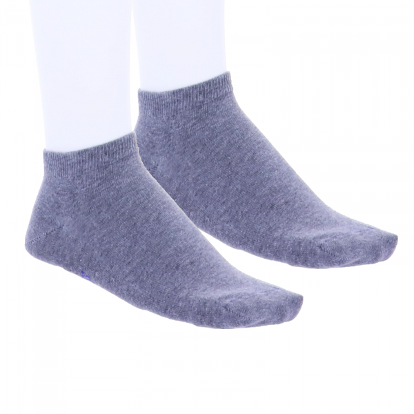 Birkenstock Herren Sneaker Socken - Cotton Sole Sneaker 2-Pack - Grau Melange