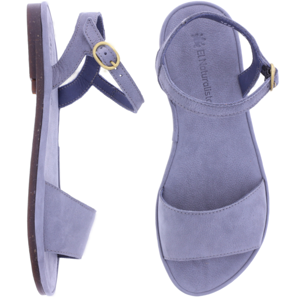 El Naturalista | Tulip | N5693 | Denim-Blau Nubukleder | Damen Barfußsandalen