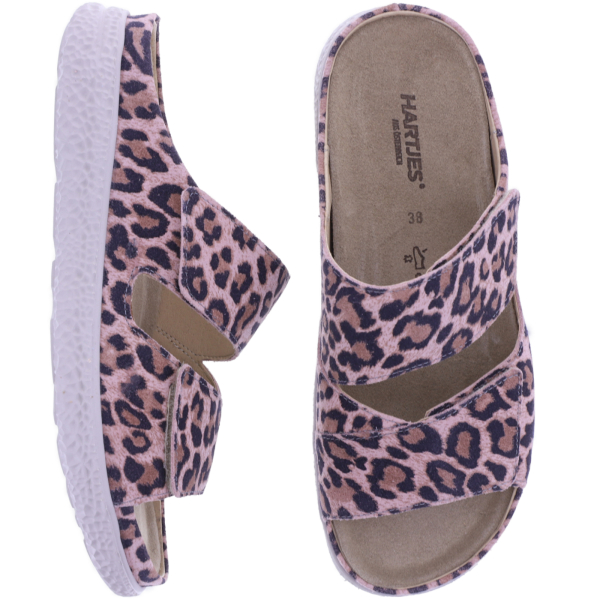 Hartjes | Groove | Leo-Altrosa | Leder | Weite: H | 1221220-4600 | Damen Pantoletten