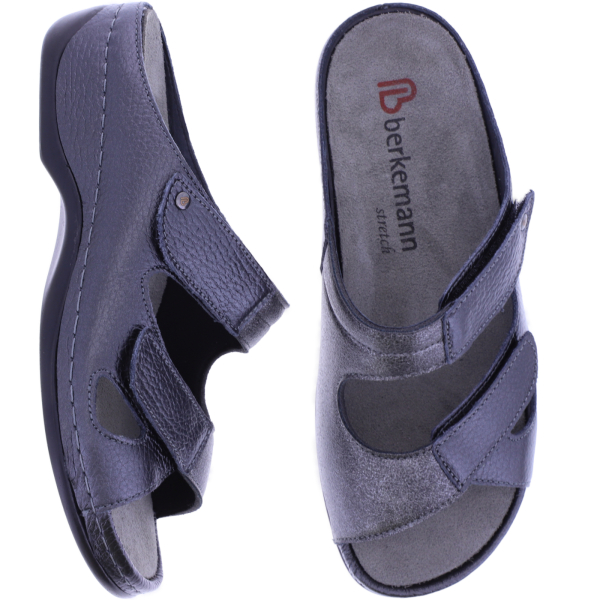Berkemann | Janna | Silverdust-Grau | Leder-Stretch | Leisten: Melbourne | 01027-640 | Damen