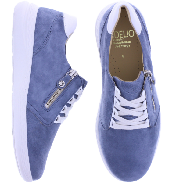 Fidelio | Hi Energy | Royal-Blau | Nubukleder | Multistretch | Weite: H | Damen Schnürer