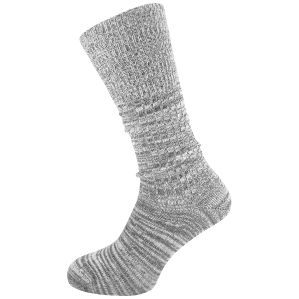 SOKKINN | Premium Socken | Wool Melange Long | Blueberry-Hellgrau | Unisex Socken