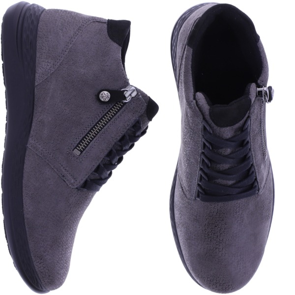 Fidelio | Hi Energy | Smoke-Grau Float | Leder | Multistretch | Weite: H | Damen Bootie