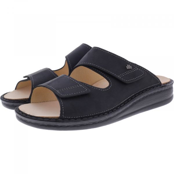 Finn Comfort Riad Schwarz Leder Herren Pantoletten Angebot FINN COMFORT Paris Herren Slipper Schuhe mit