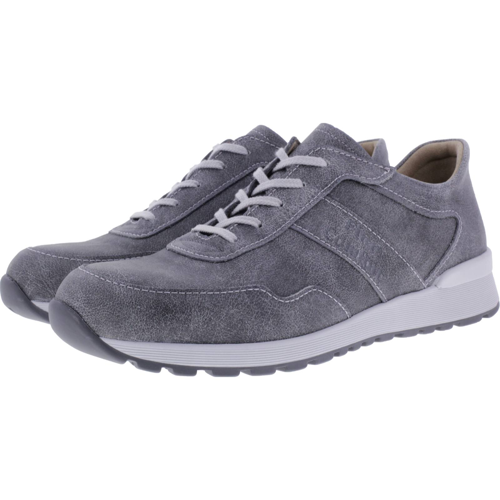 Finn Comfort Prezzo Street Grau Leder Wechselfußbett Art: 01370 094382 Herren Schnürer Herren Schnürer Finn