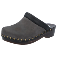 Berkemann / Soft-Toeffler / Graphit Softnubukleder / Art: 00412-093 / Unisex Holzclogs 4 UK