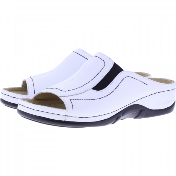 Berkemann / Modell: Isabella / Weiß Kalbsleder / Leisten: Sydney / Art: 01105-101 / Damen Pantolette