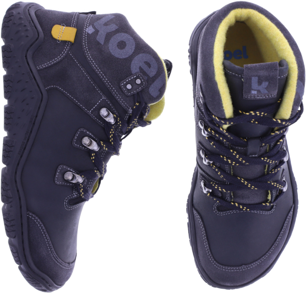 Koel | Roba | Schwarz | Hydroleder mit Merinowollfutter | Damen Barfußstiefelette