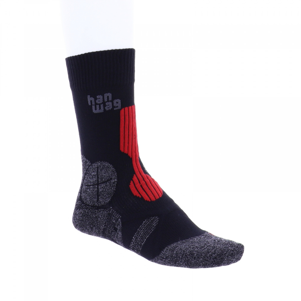 Hanwag / Wandersocken / Hanwag Trek Socken / Asphalt-Red / für Damen & Herren