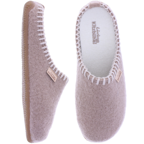 Living Kitzbühel | Wilder Kaiser | Taupe | Schurwolle | 4870 | Damen Hausschuhe