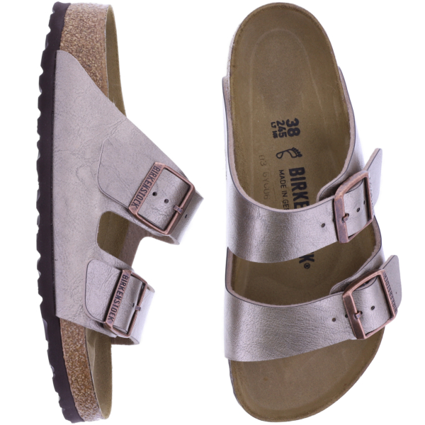 Birkenstock | Arizona | Graceful Taupe | Birko-Flor | Weite: Normal | 1029470 | Damen Pantoletten