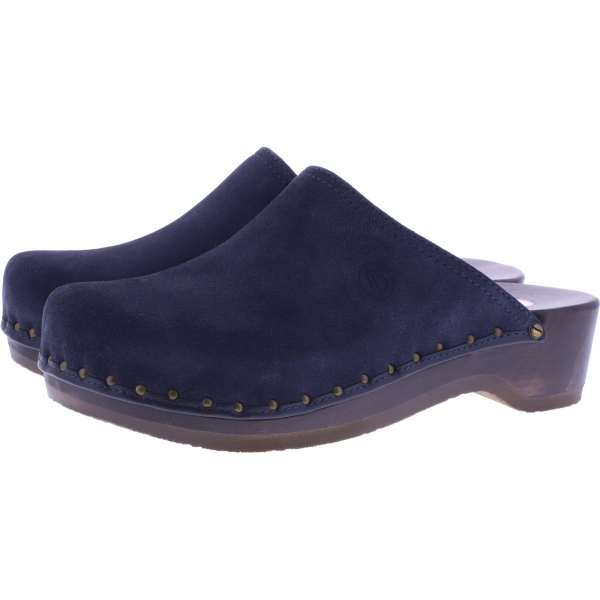 Berkemann / Velours-Toeffler / Blau Velours Kalbsleder / Art: 00404-396 / Unisex