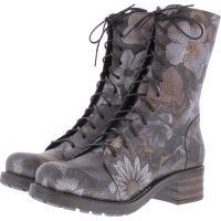 Brako / Modell: Military Giove / Braun-Metallic-Flower Leder / Stiefel / Art: 8470 / Damen